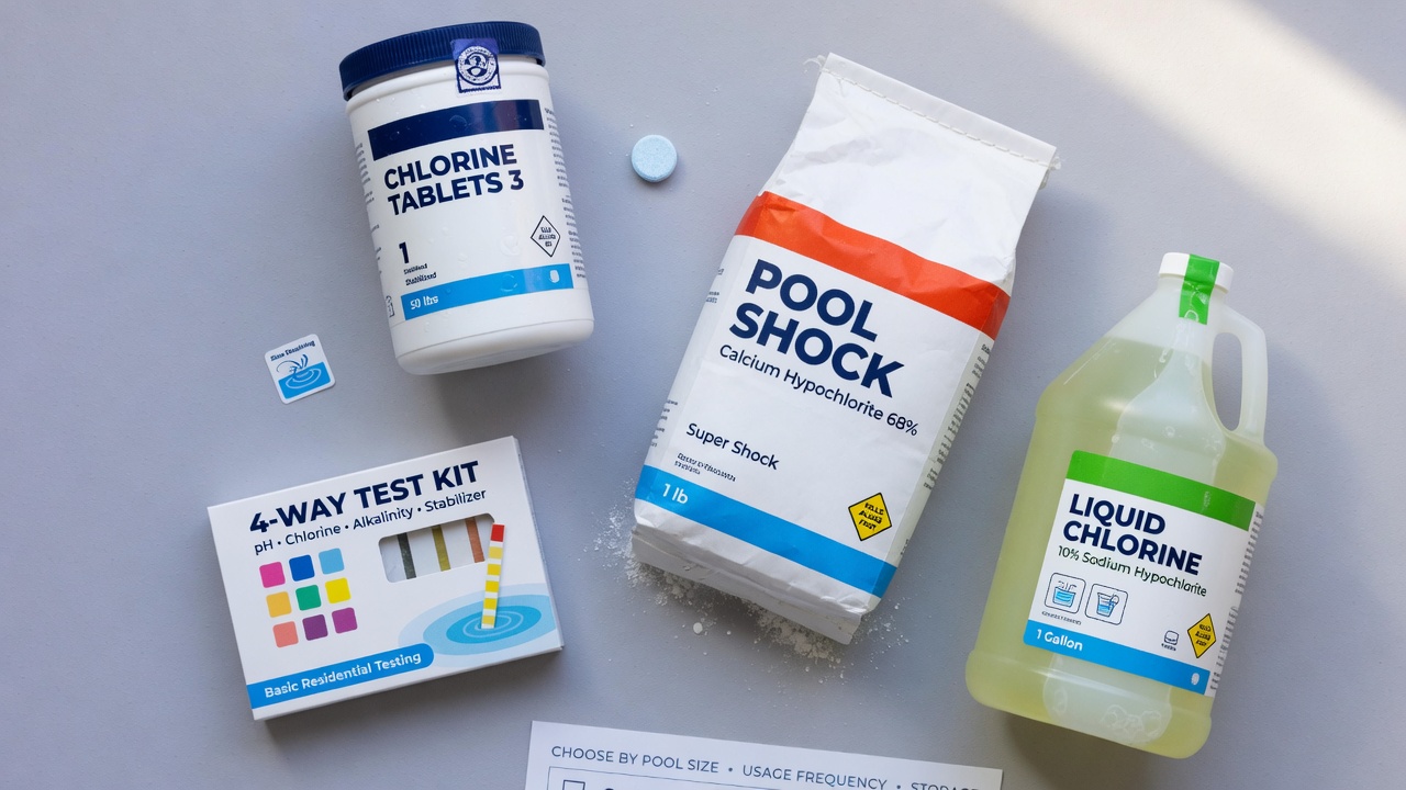 Pool chemicals and shock products